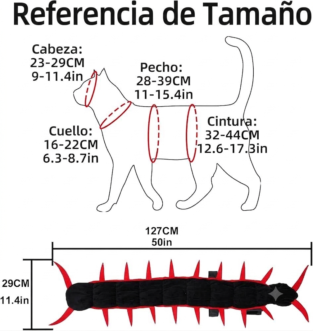 Disfraz de Gato centipeda